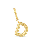 Dije Inicial letra d con broche bisagra enchapado en oro 18k de AMBAR joyeria fina