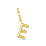 Dije Inicial letra e con broche bisagra enchapado en oro 18k de AMBAR joyeria fina