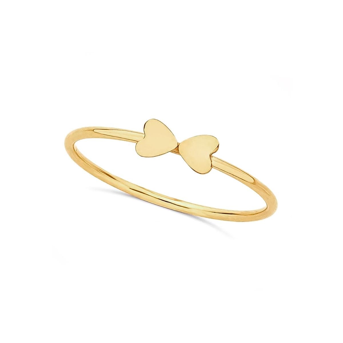 anillo alitas de corazon elaborado en gold filled 14k de AMBAR Joyería