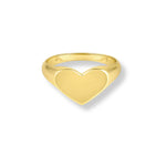 Anillo Louise en forma de corazón enchapado en oro de 18K de AMBAR Joyería Fina