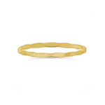 Anillo Aro Facetado Tiny de Oro laminado 18K de AMBAR Joyería Fina