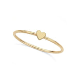 Anillo Corazon Tiny de Oro laminado 18K de AMBAR Joyería Fina