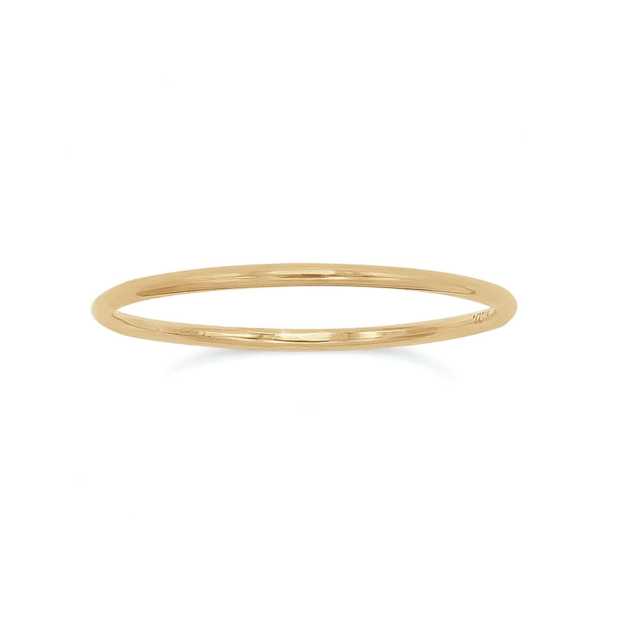 Anillo Basico Liso Tiny de Oro laminado 18K de AMBAR Joyería Fina