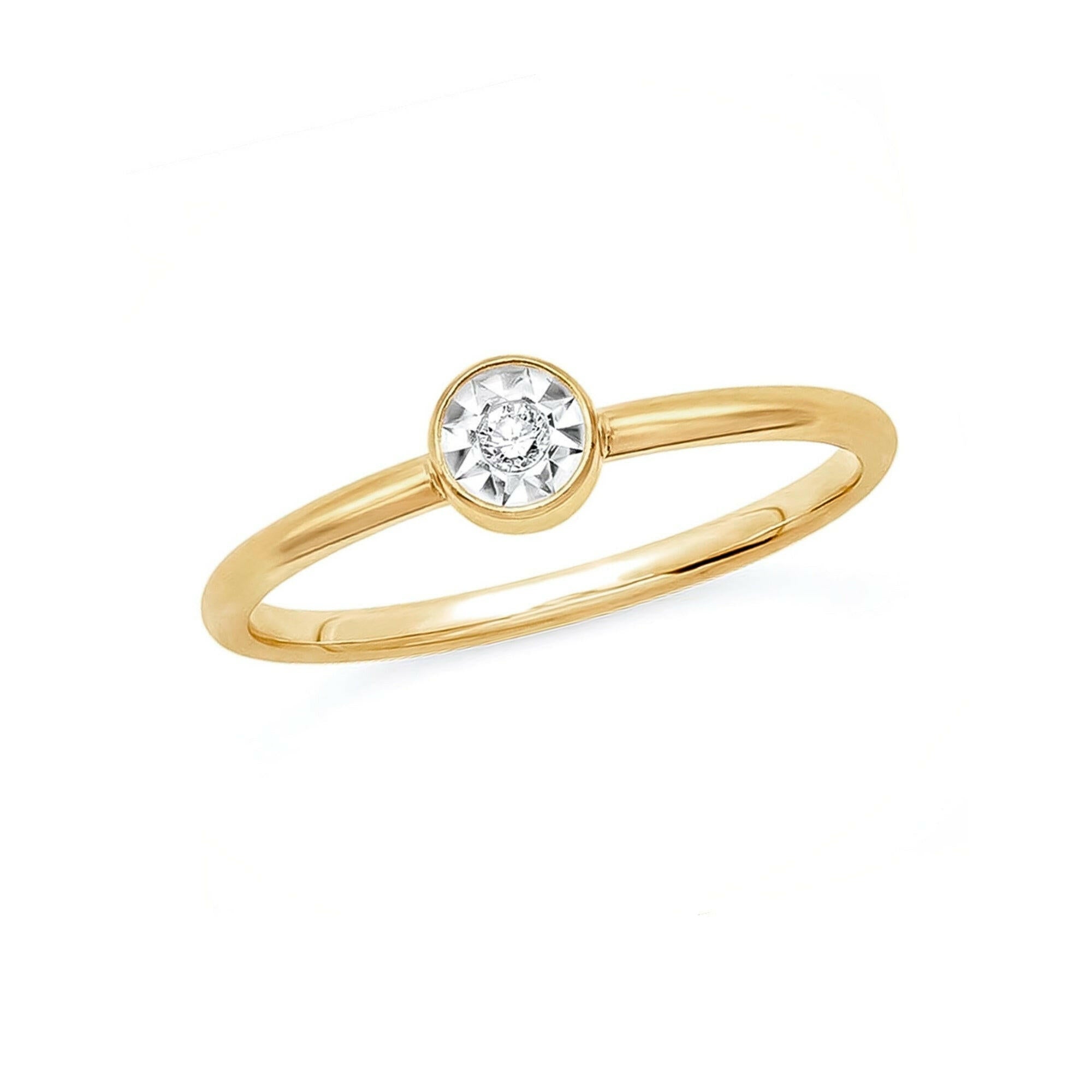 Anillo Francis Cristal 7 de Oro laminado 18K de AMBAR Joyería Fina