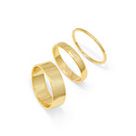 Anillo Rose trio enchapado en oro de 18K de AMBAR Joyería Fina