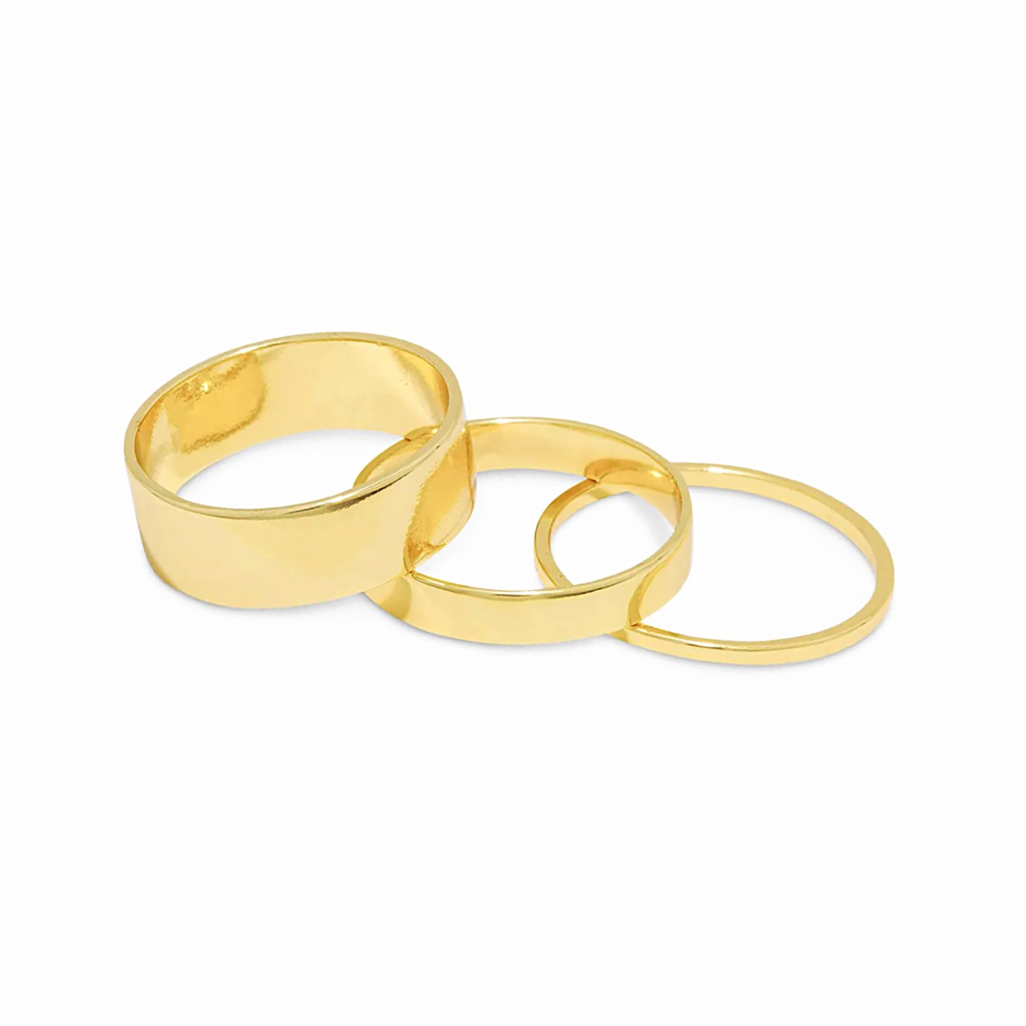 Anillo Rose liso enchapado en oro de 18K de AMBAR Joyería Fina