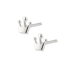 aretes coronita padrino magico elaborados en plata 925 de AMBAR joyería fina