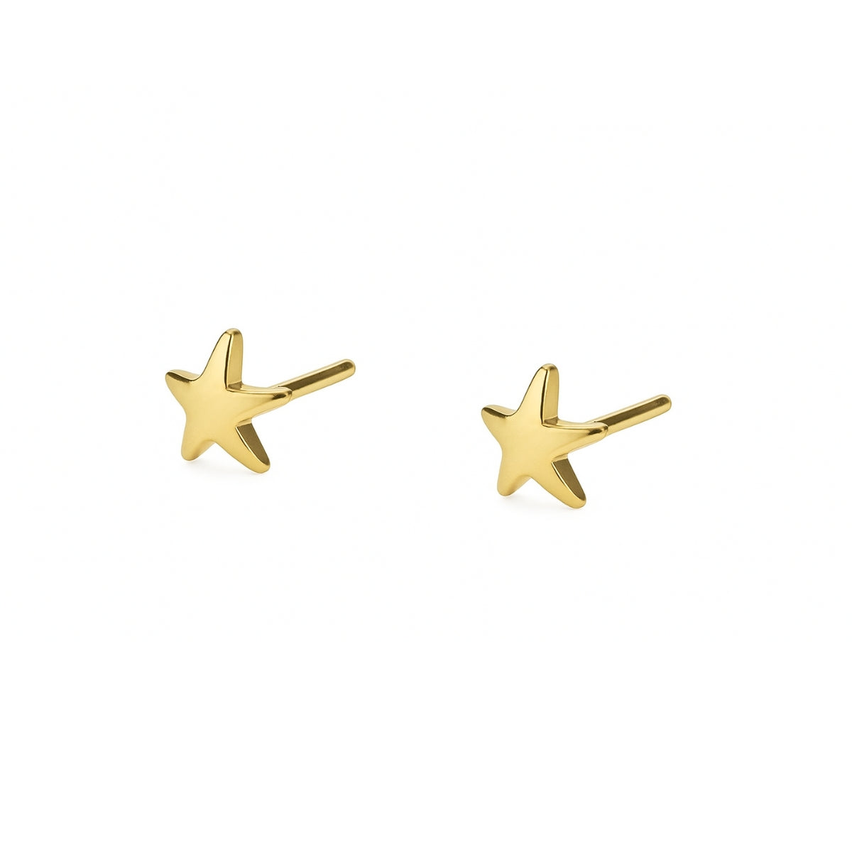 aretes para niña estrellita tiny elaborado en oro laminado de AMBAR joyería