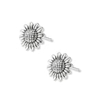 aretes girasol elaborados en plata 925 de AMBAR joyería fina