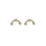 Aretes Arco Joy, elaborado en Oro Laminado 18k de AMBAR Joyería