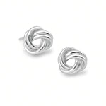 aretes nudito liso de 1.2cm elaborados en plata 925 de AMBAR joyería fina