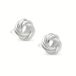 aretes nudito liso-maki de 12mm elaborados en plata 925 de AMBAR joyería fina