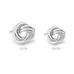 aretes nudito liso, tamaño varios elaborado en plata 925 de AMBAR joyería fina