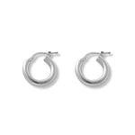 argollas amanda 1.5 cm lisas elaborados en plata 925 de AMBAR joyería fina