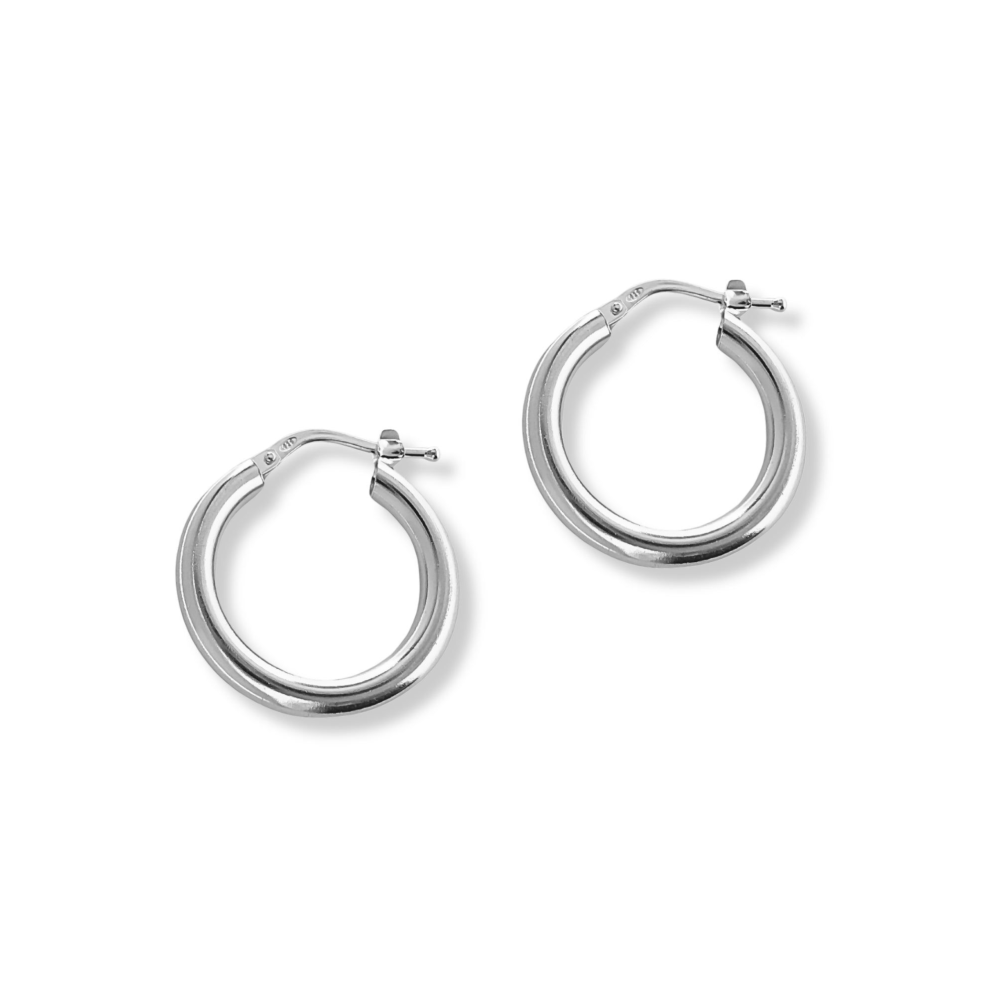 Argollas amanda 1.9 cm gruesas lisas elaboradas en plata 925 de AMBAR joyería fina