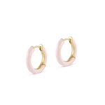 Argollas lanai rosa enchapado en oro de 18K de AMBAR Joyería Fina