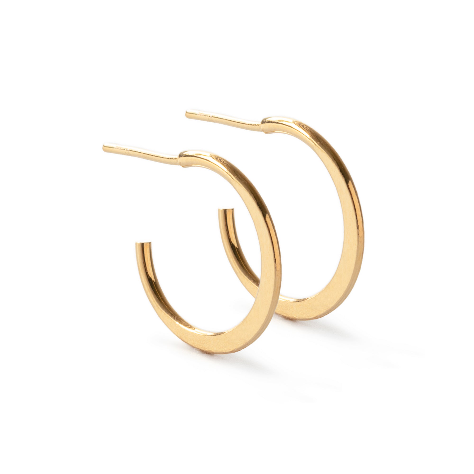 Argollas Luna 18 de Oro Laminado 18K de AMBAR Joyería Fina