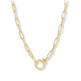 Collar clip chunky enchapado en oro 18k de AMBAR Joyería Fina