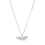 collar corazon alado simbolo del amor elaborado en plata 925 de AMBAR joyería