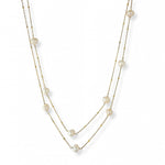 Collar Domenica Perlas y Plata 925 Enchapado en Oro 18K  de AMBAR Joyería Fina
