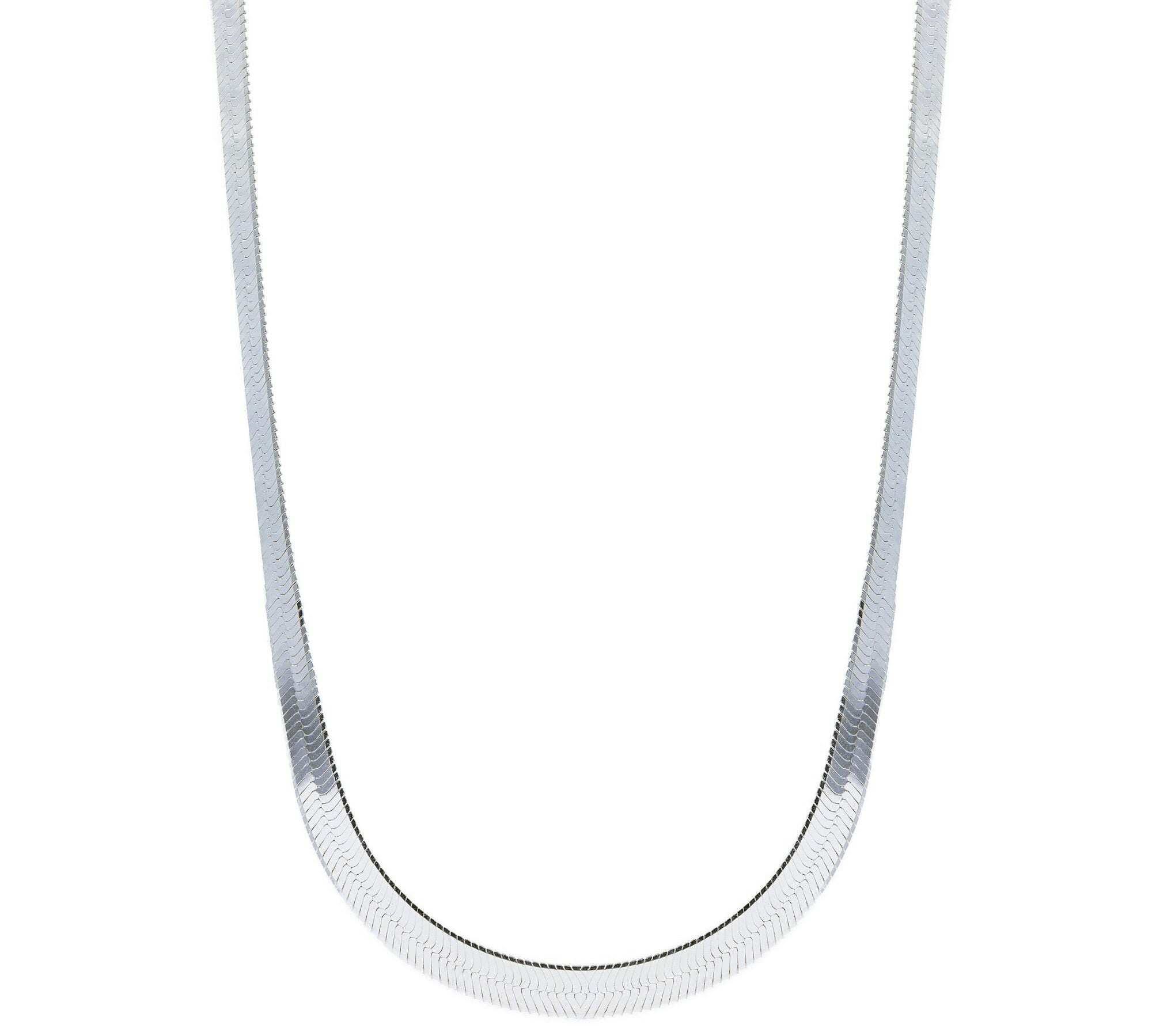 Collar Espiga Plana de plata 925 de AMBAR Joyería Fina