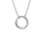 Collar karma circulo de vida al detalle elaborado en plata 925 de AMBAR joyería