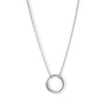 Collar karma circulo de vida elaborado en plata 925 de AMBAR joyería