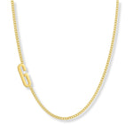 Collar wilder inicial G enchapado en Oro 18k de AMBAR Joyería Fina