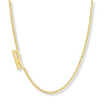 Collar wilder inicial R enchapado en Oro 18k de AMBAR Joyería Fina