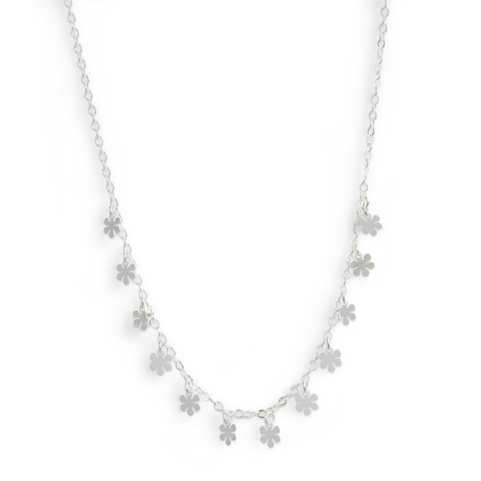 Collar Margaritas en Cascada de plata 925 de AMBAR Joyería Fina