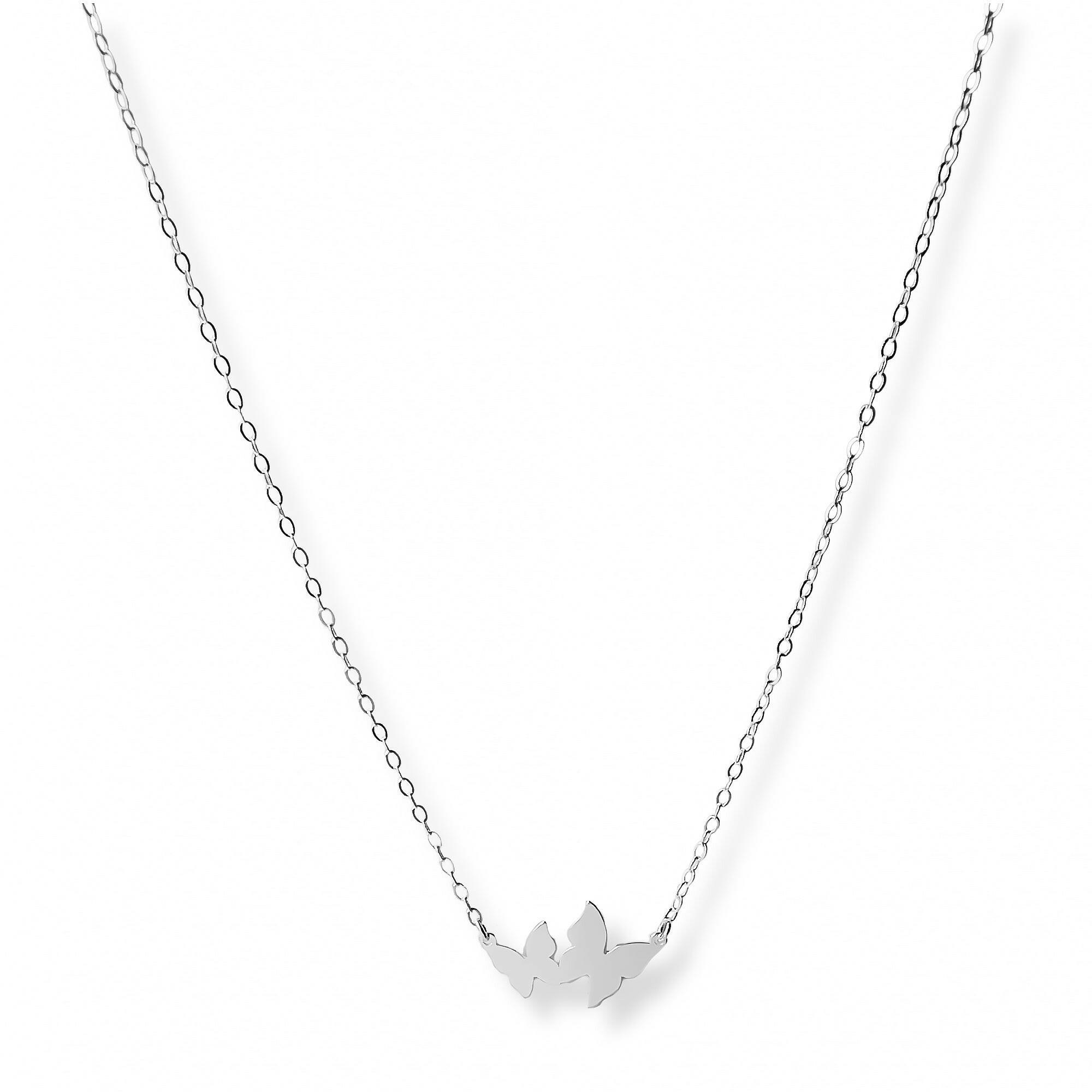 Collar Mariposa Bis de plata 925 de AMBAR Joyería Fina