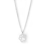 collar huellita de puppy elaborado en plata 925 de AMBAR joyería