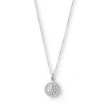 collar san benito santo de las causas imposibles lado imagen elaborado en plata 925 de AMBAR joyería