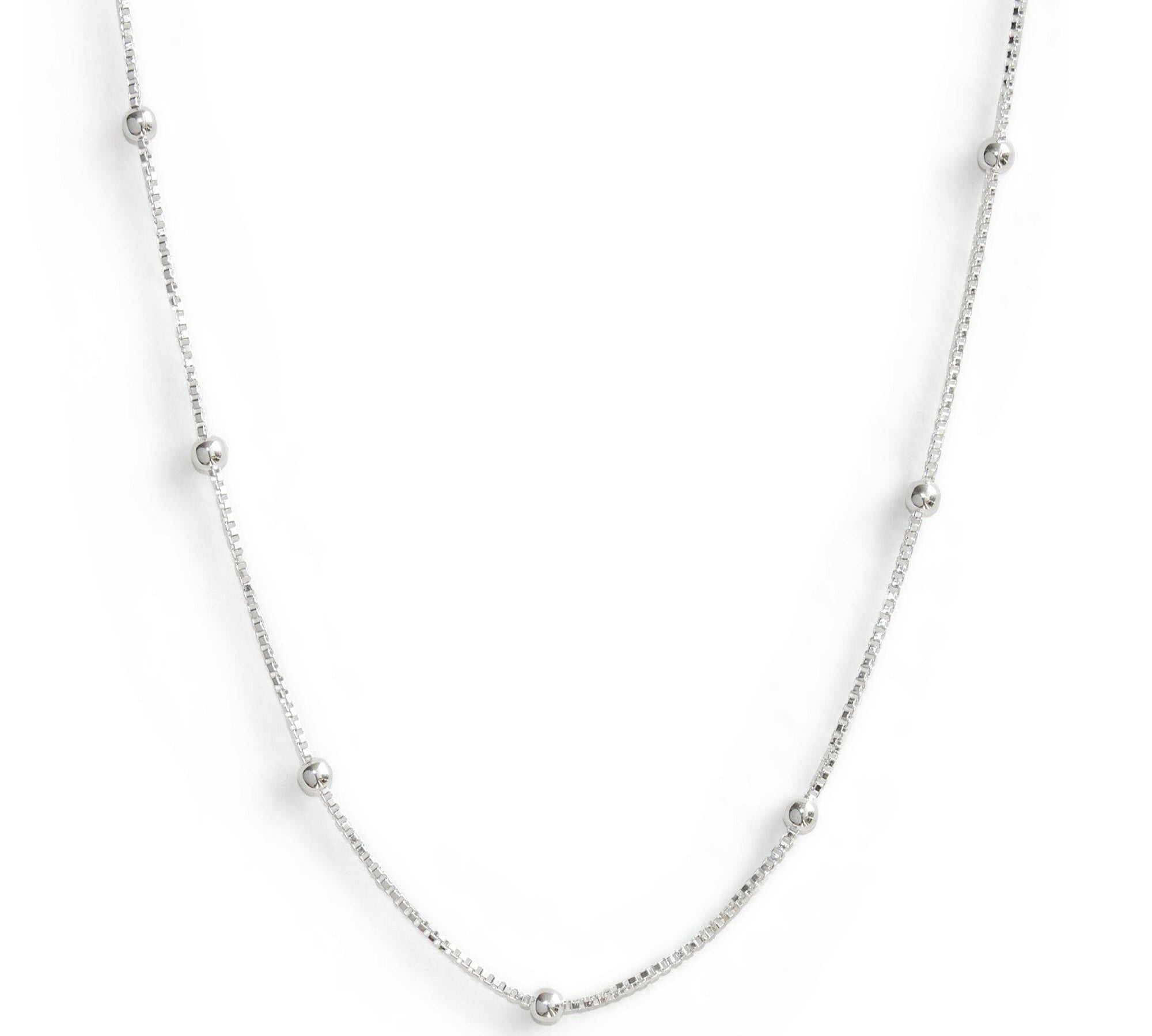 Collar Satelite Venecia Bolita 3 de Plata 925 de AMBAR Joyería Fina