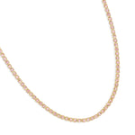 Collar tennis de cristal color blush enchapado en oro 18k de AMBAR joyería fina