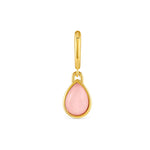 Dije Power Gemstone love cuarzo rosa enchapado en oro 18K de AMBAR Joyería Fina