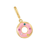 Dije Donut Trendy enchapado en oro de 18K de AMBAR Joyería Fina