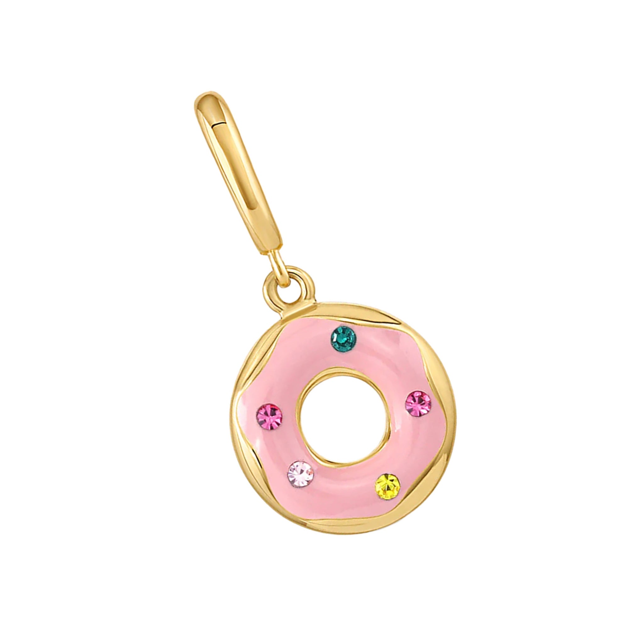Dije Donut Trendy enchapado en oro de 18K de AMBAR Joyería Fina