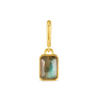 Dije Power Gemstone labradorita enchapado en oro 18K de AMBAR Joyería Fina
