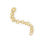 Extension de cadena con broche bisagra enchapado en Oro 18k de AMBAR Joyería Fina