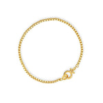 Pulsera Bodhi veneciana broche bisagra enchapada en oro 18K de AMBAR joyería fina