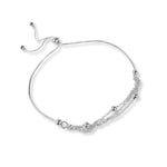 pulsera cadenitas y bolitas con sistema regulable elaborada en plata 925 de AMBAR Joyería Fina