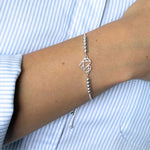 pulsera corazon origami con sistema regulable en modelo elaborada en plata 925 de AMBAR Joyería Fina