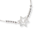 pulsera estrella de amor detalle con sistema regulable elaborada en plata 925 de AMBAR Joyería Fina