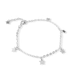 pulsera de estrellitas colgantes elaboradas en plata 925 para AMBAR joyería
