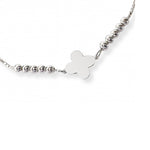 pulsera flor vc regulable al detalle elaborada en plata 925 de AMBAR Joyería Fina