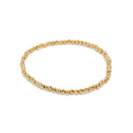 pulsera gypsi de bolitas facetadas echapada en oro 18k de AMBAR Joyería fina