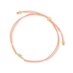 Pulsera hilo nude con letra p enchapada en oro 18K de AMBAR joyería fina