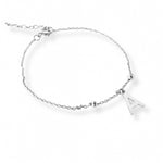 pulsera Inicial A elaborada en plata 925 de AMBAR joyería