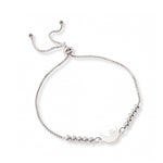pulsera lunita y estrella con sistema  regulable elaborada en plata 925 de AMBAR Joyería Fina